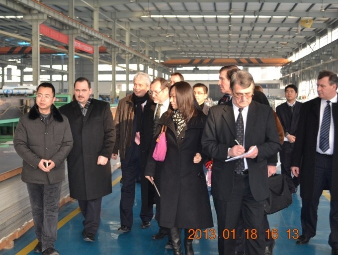 匈牙利客人到江西永利3044集团官网新材料公司考察